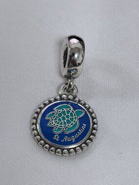 Pandora St Augwuine Exclusive Charm Pendant, S925 Silver Jewelry